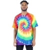 Custom Unisex Max Heavyweight Tie-Dyed T-Shirt Classic Rainbow