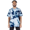 Custom Unisex Max Heavyweight Tie-Dyed T-Shirt Navy/ White