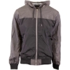 Custom Unisex Windbreaker Jacket Grey/ Black