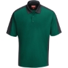 Custom Mens Performance Knit Two Tone Polo Hunter Green/ Charcoal