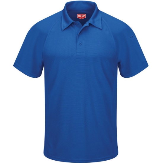 Custom Mens Performance Knit® Flex Series Active Polo Royal Blue