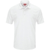 Custom Mens Short Sleeve Performance Knit Pocketless Core Polo White