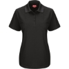 Custom Womens Performance Knit Pocketless Core Polo Black