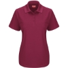 Custom Womens Performance Knit Pocketless Core Polo Burgundy