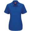 Custom Womens Performance Knit Pocketless Core Polo Royal