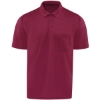 Custom Mens Performance Knit Pocket Polo Burgundy