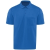 Custom Mens Performance Knit Pocket Polo Royal Blue