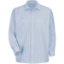 Custom Mens Tall Industrial Stripe Work Shirt WB-Blue/ White