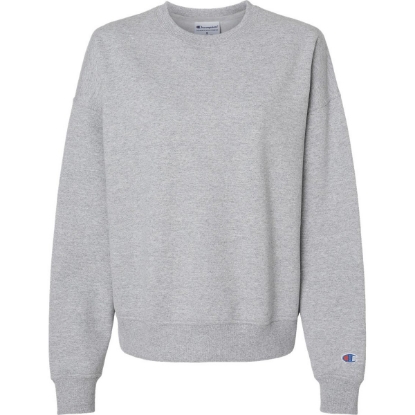 Custom Womens Powerblend® Crewneck Sweatshirt Light Steel
