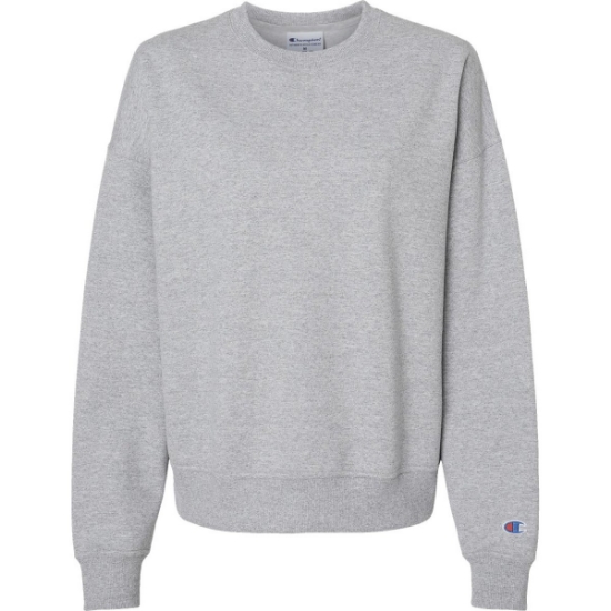 Custom Womens Powerblend® Crewneck Sweatshirt Light Steel