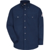 Custom Mens Tall Dress Uniform Shirt - Excel FR ComforTouch - 7 oz. Navy