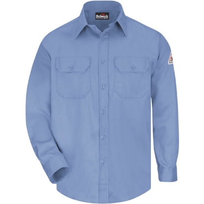 Custom Mens Tall Uniform Shirt Light Blue