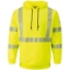 Custom Mens Hi-Visibility Hooded Sweatshirt HV-Fluorescent Yellow/ Green