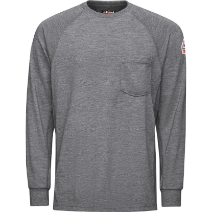 Custom Mens Long Sleeve Performance T-Shirt - CoolTouch®2 Grey