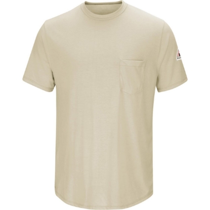 Custom Mens FR Lightweight Pocket T-Shirt Khaki