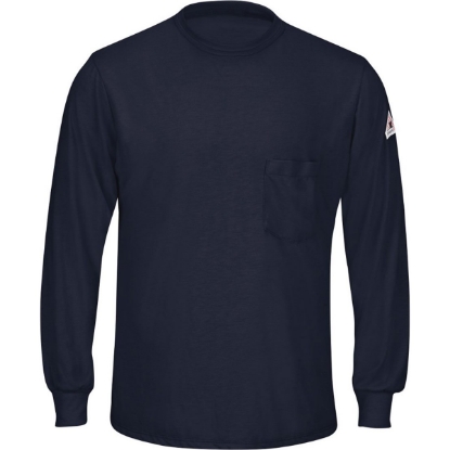 Custom Mens Long Sleeve Lightweight T-Shirt Navy