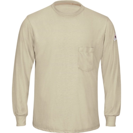 Custom Mens Tall Long Sleeve Lightweight T-Shirt Khaki