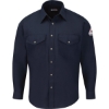 Custom Mens Tall Snap-Front Uniform Shirt - Nomex® IIIA 4.5 oz. Navy