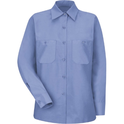Custom Womens Industrial Work Shirt Light Blue