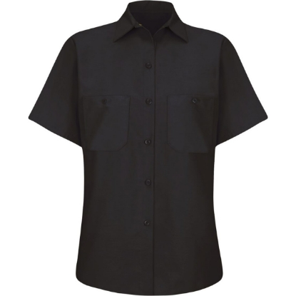 Custom Womens Industrial Work Shirt Black
