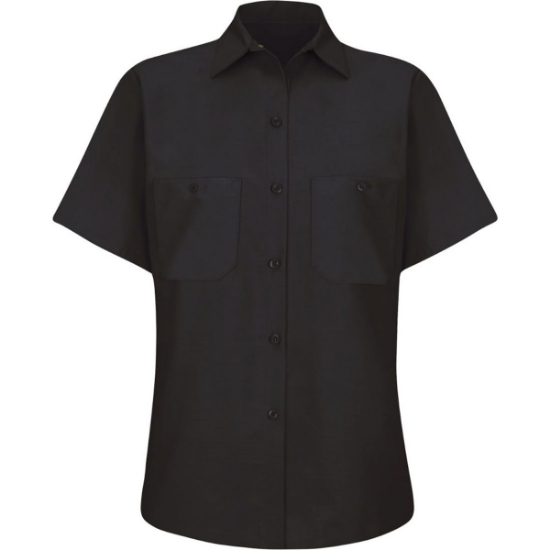 Custom Womens Industrial Work Shirt Black