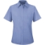Custom Womens Short Sleeve Specialized Pocketless Work Shirt Light Blue