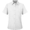 Custom Womens Short Sleeve Specialized Pocketless Work Shirt White