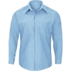 Custom Mens Tall Pro Airflow Long Sleeve Work Shirt Light Blue