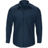 Custom Mens Tall Pro Airflow Long Sleeve Work Shirt Navy