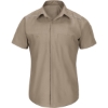 Custom Mens Short Sleeve Pro Airflow Work Shirt Khaki