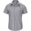 Custom Mens Tall Short Sleeve Pro Airflow Work Shirt Grey