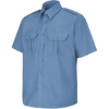 Custom Mens Short Sleeve Security Shirt Medium Blue