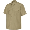 Custom Mens Tall Short Sleeve Security Shirt Khaki