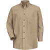Custom Mens Poplin Dress Shirt Khaki - Sleeve 36/37