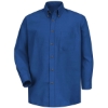 Custom Mens Poplin Dress Shirt Royal Blue - Sleeve 36/37