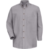 Custom Mens Poplin Dress Shirt Silver Grey - Sleeve 32/33