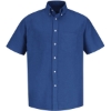 Custom Mens Extended Sizes Executive Oxford Dress Shirt FB-French Blue