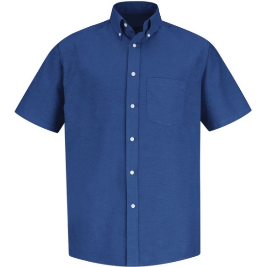 Custom Mens Extended Sizes Executive Oxford Dress Shirt FB-French Blue