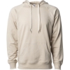 Custom Unisex Icon Lightweight Loopback Terry Hooded Sweatshirt Sand