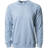 Custom Unisex Icon Lightweight Loopback Terry Crewneck Sweatshirt Misty Blue