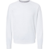 Custom Unisex Icon Lightweight Loopback Terry Crewneck Sweatshirt White