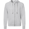 Custom Unisex Icon Lightweight Loopback Terry Full-Zip Hooded Sweatshirt Athletic Heather