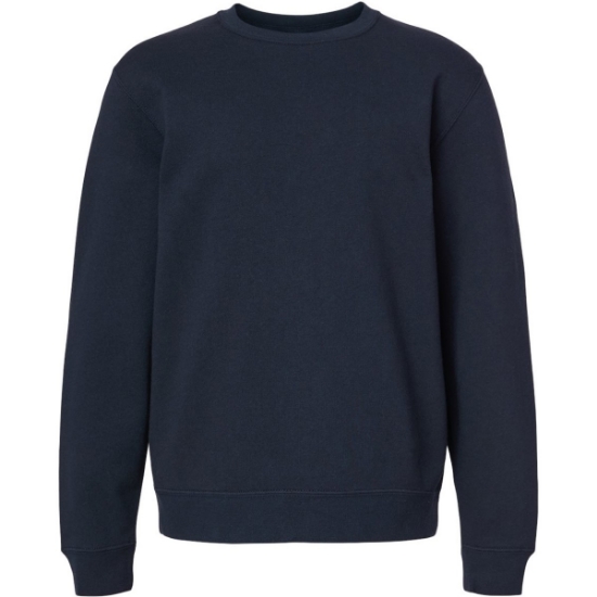 Custom Youth Midweight Crewneck Sweatshirt Classic Navy