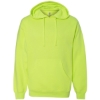 Custom Unisex Midweight Hooded Sweatshirt Safety Yellow