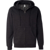 Custom Unisex Midweight Full-Zip Hooded Sweatshirt Charcoal Heather
