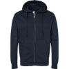 Custom Unisex Midweight Full-Zip Hooded Sweatshirt Navy
