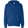 Custom Unisex Midweight Full-Zip Hooded Sweatshirt Royal
