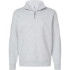 Custom Unisex Midweight Quarter-Zip Pullover Ash Heather