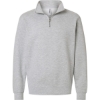 Custom Unisex Midweight Quarter-Zip Pullover Grey Heather