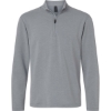 Custom Mens Stretch Quarter-Zip Fleece Pullover Heather Steel